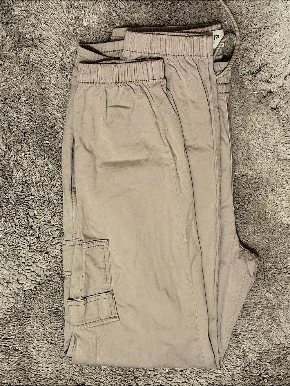 Hollister Jogger Cargo Shorts Beige Large Like New